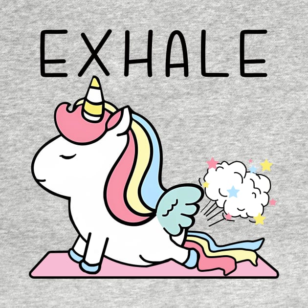 Exhale Unicorn Fart Yoga by MasutaroOracle